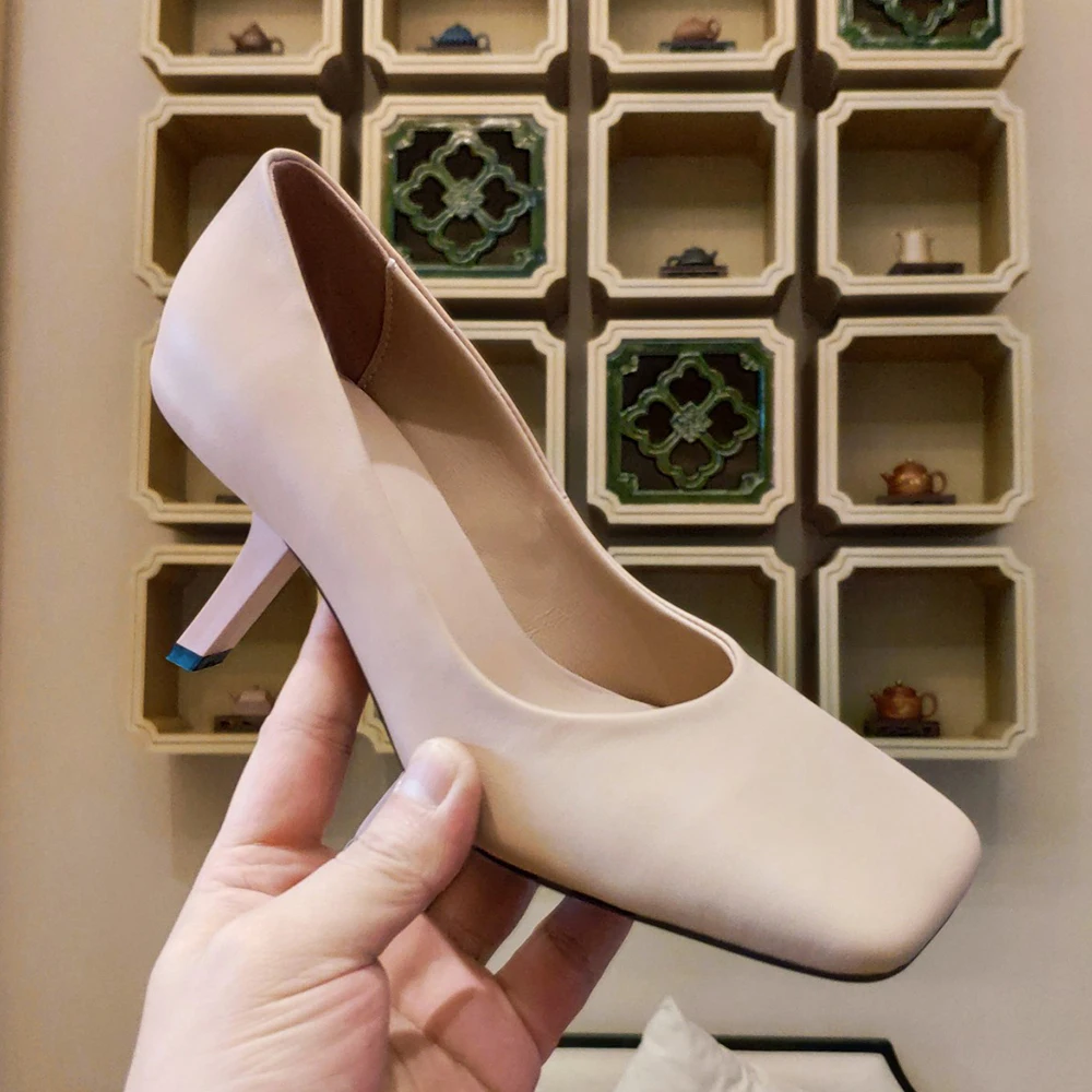 Women's Shoes Solid color Square toe high heel Single Shoes High Quality Women's work Shoes Fashion Autumn Shoes 2023
Women's Shoes Solid color Square toe high heel Single Shoes High Quality Women's work Shoes Fashion Autumn Shoes 2023