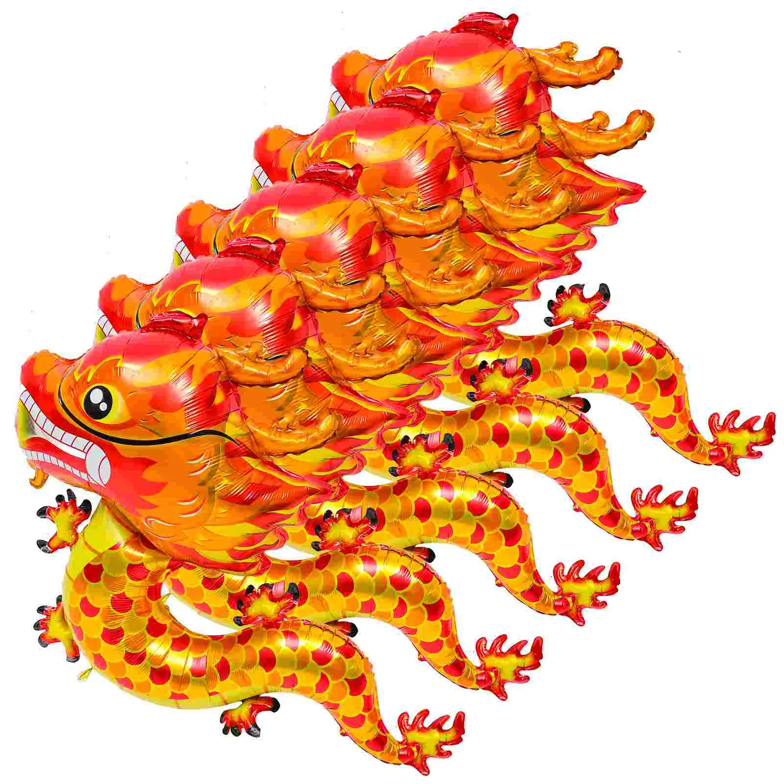 5 Pcs Chinese Dragon Balloon Spring Festival Decor Self-confessed New Year Party Aluminum Mold Balloons 2024 Supplies Red
5 Pcs Chinese Dragon Balloon Spring Festival Decor Self-confessed New Year Party Aluminum Mold Balloons 2024 Supplies Red