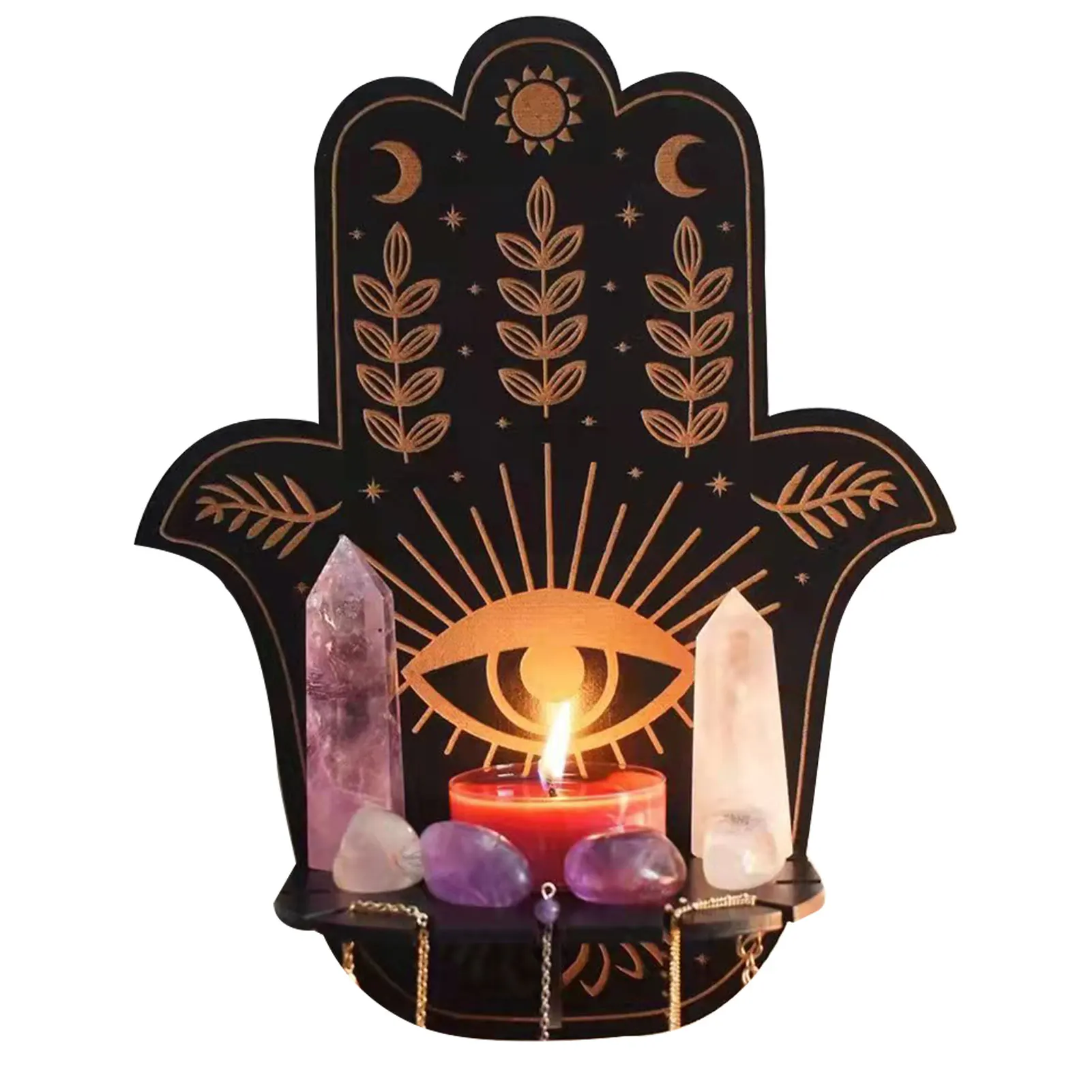 Hamsa Hand Shelf CreativeWall Decor Hamsa Hand Rustic Hamsa Hand Shelf For Crystals Stones & Essential Oils Wall-Mounted & Easy
Hamsa Hand Shelf CreativeWall Decor Hamsa Hand Rustic Hamsa Hand Shelf For Crystals Stones & Essential Oils Wall-Mounted & Easy