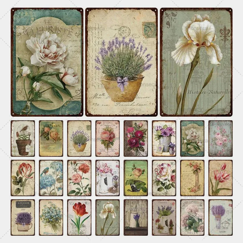 Lavender Rose Metal Painting Wall Art Vintage Plate Flower and Plant Potted Tin Poster for House Garden Flower Shop Decoration
Lavender Rose Metal Painting Wall Art Vintage Plate Flower and Plant Potted Tin Poster for House Garden Flower Shop Decoration