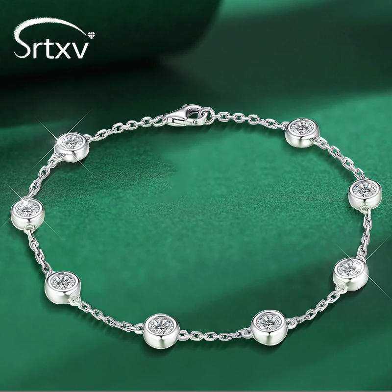 Real D Color 4mm Moissanite Bubble Bracelet For Women S925 Sterling Silver Rhodium Plated Hand Chain Party Gift Fine Jewelry GRA
Real D Color 4mm Moissanite Bubble Bracelet For Women S925 Sterling Silver Rhodium Plated Hand Chain Party Gift Fine Jewelry GRA