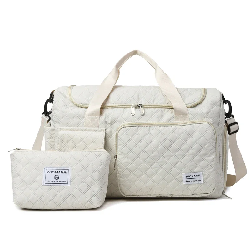 

High Capacity Diamond Lattice Thread Solid Multifunctional Area Oxford Travel Bags 2024 Hot Sale Women's Bag Bolsa De Viaje