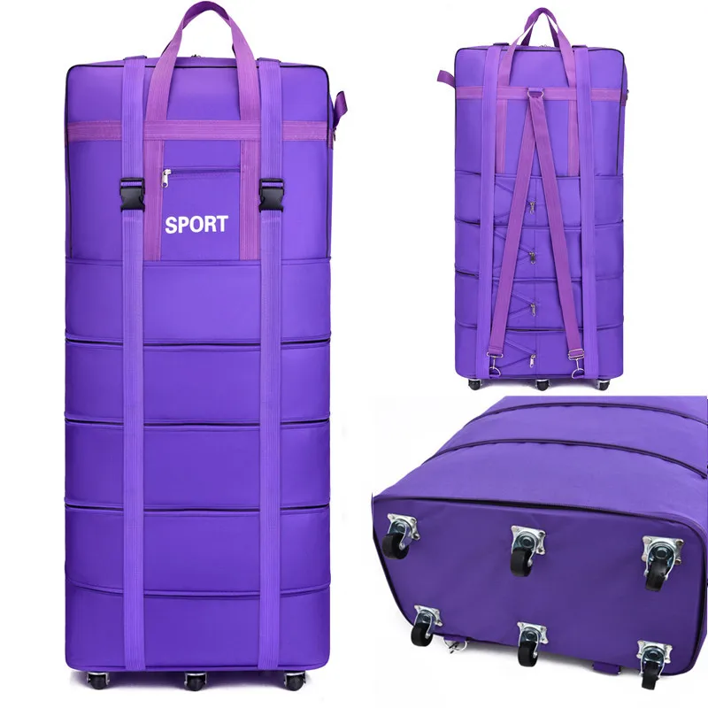 Airline Checked Bag Oxford Large Capacity Travel Universal Wheel Foldable Luggage Moving Storage Rolling Packing Cubes
Airline Checked Bag Oxford Large Capacity Travel Universal Wheel Foldable Luggage Moving Storage Rolling Packing Cubes