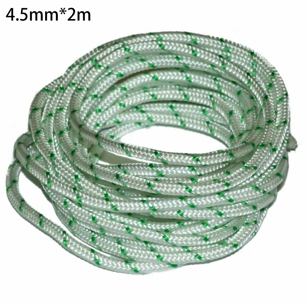 

Pull Start Cord Nylon Starter Rope Replace 4.5MM X 2 METRES Recoil Engine Start Cord Lawn Mower Parts Chainsaw Blower Spares