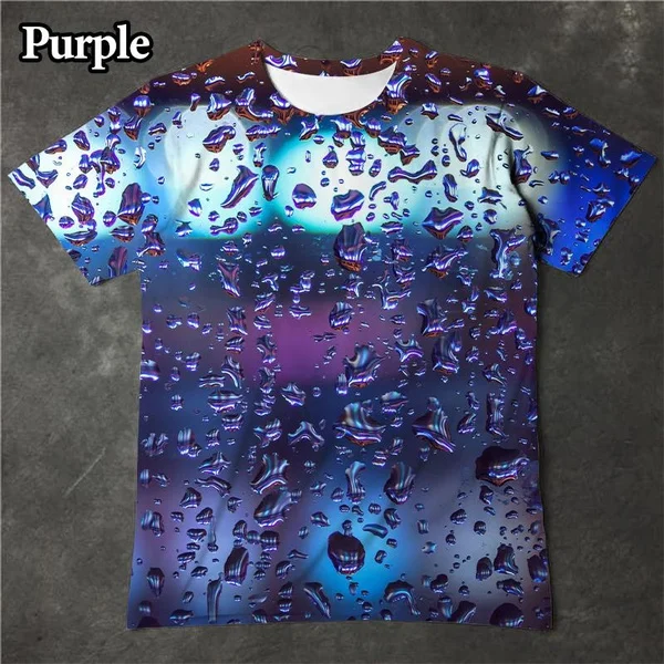 Men's and Women's Water Drop 3D Printing T-shirt Personality Fashion Casual T-shirt
Men's and Women's Water Drop 3D Printing T-shirt Personality Fashion Casual T-shirt