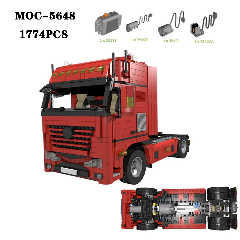 Classic Building Block MOC-5648 Heavy Truck 4 × 2 High Difficulty Splicing Parts 1774PCS Adult and Children's Toy Birthday Gift
Classic Building Block MOC-5648 Heavy Truck 4 × 2 High Difficulty Splicing Parts 1774PCS Adult and Children's Toy Birthday Gift