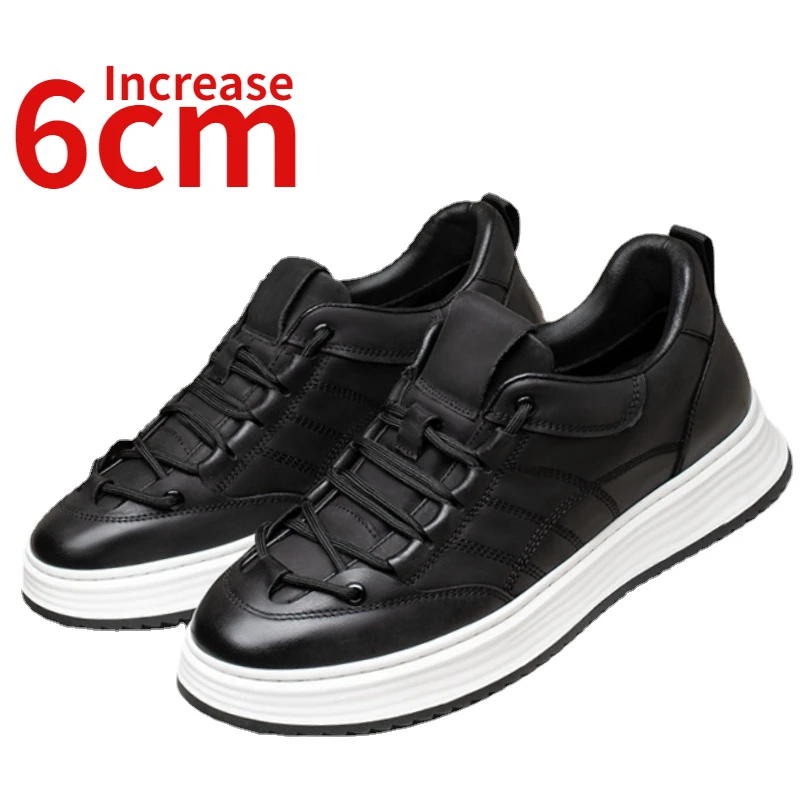 Invisible Height Increasing Shoes for Men's Genuine Leather Thick Soled Sports Casual Shoes Men Elevator Increased 6cm Sneakers
Invisible Height Increasing Shoes for Men's Genuine Leather Thick Soled Sports Casual Shoes Men Elevator Increased 6cm Sneakers