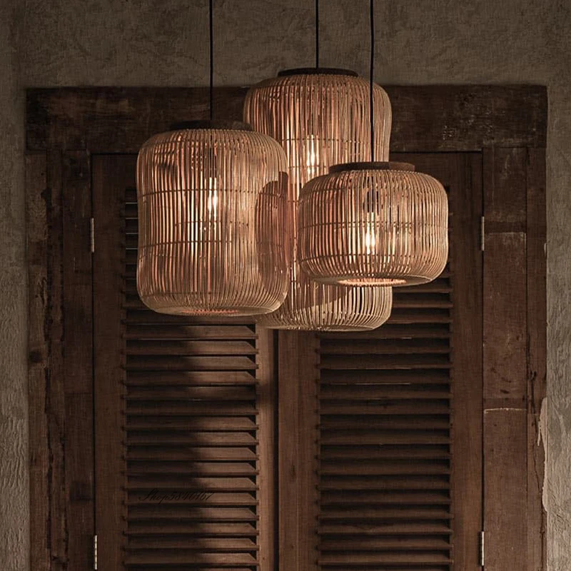 New Wabi-sabi Style Pendant Lights Chinese Retro Chandeliers Dining Room Living Room Restaurant Decor Homestay Rattan Hang Lamps
New Wabi-sabi Style Pendant Lights Chinese Retro Chandeliers Dining Room Living Room Restaurant Decor Homestay Rattan Hang Lamps