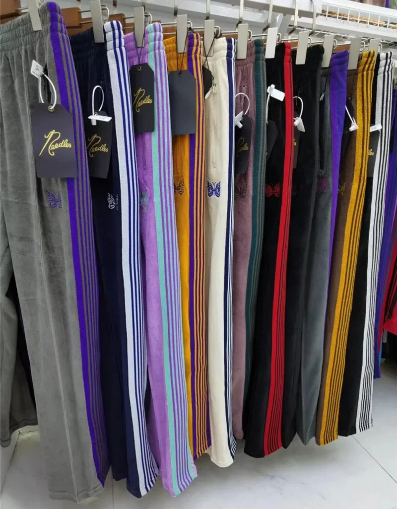 New AWGE Needles Pants Rocky Pants Hip Hop 1:1 High Quality Butterfly embroidery Track Sweatpants Japan Needles Trousers
New AWGE Needles Pants Rocky Pants Hip Hop 1:1 High Quality Butterfly embroidery Track Sweatpants Japan Needles Trousers