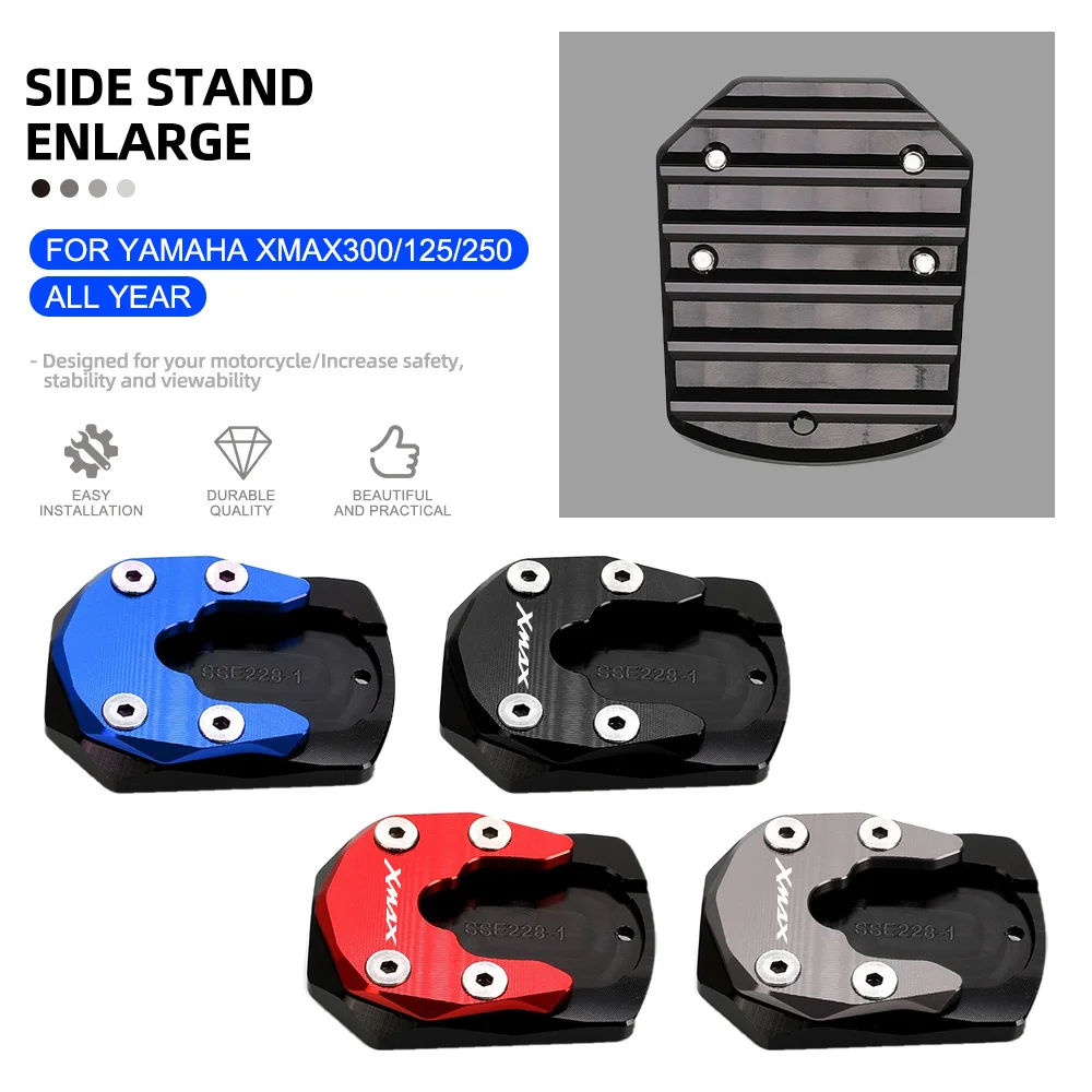 Motorcycle Accessories Extension FOR YAMAHA XMAX300 125 250 XMAX ALL YEAR 2023 Side Stand Pad Plate Kickstand Enlarger Support
Motorcycle Accessories Extension FOR YAMAHA XMAX300 125 250 XMAX ALL YEAR 2023 Side Stand Pad Plate Kickstand Enlarger Support