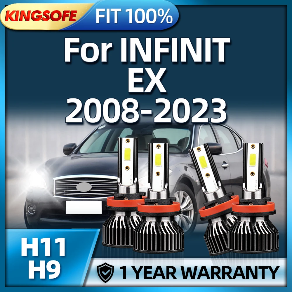 KINGSOFE Headlight H9 H11 Car Lamps Kit Led 40000LM Lights Bulb For INFINIT EX 2008 2009 2010 2011 2012 2013 2014 2015 2016-2023
KINGSOFE Headlight H9 H11 Car Lamps Kit Led 40000LM Lights Bulb For INFINIT EX 2008 2009 2010 2011 2012 2013 2014 2015 2016-2023