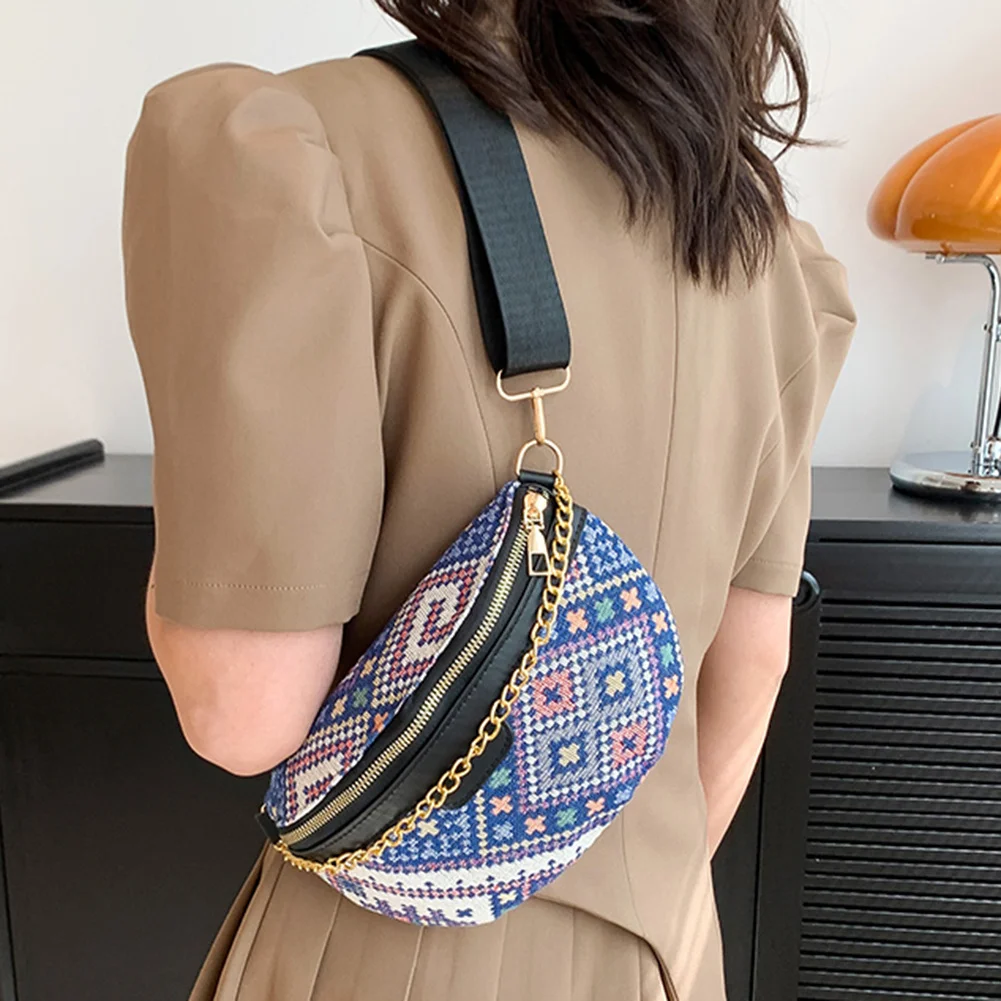 New Ethnic Style Lady Saddle Variegated Color Fanny Pack with Fringe Decor Fashion Crossbody Chest Bags Vintage Embroidered Bag
New Ethnic Style Lady Saddle Variegated Color Fanny Pack with Fringe Decor Fashion Crossbody Chest Bags Vintage Embroidered Bag