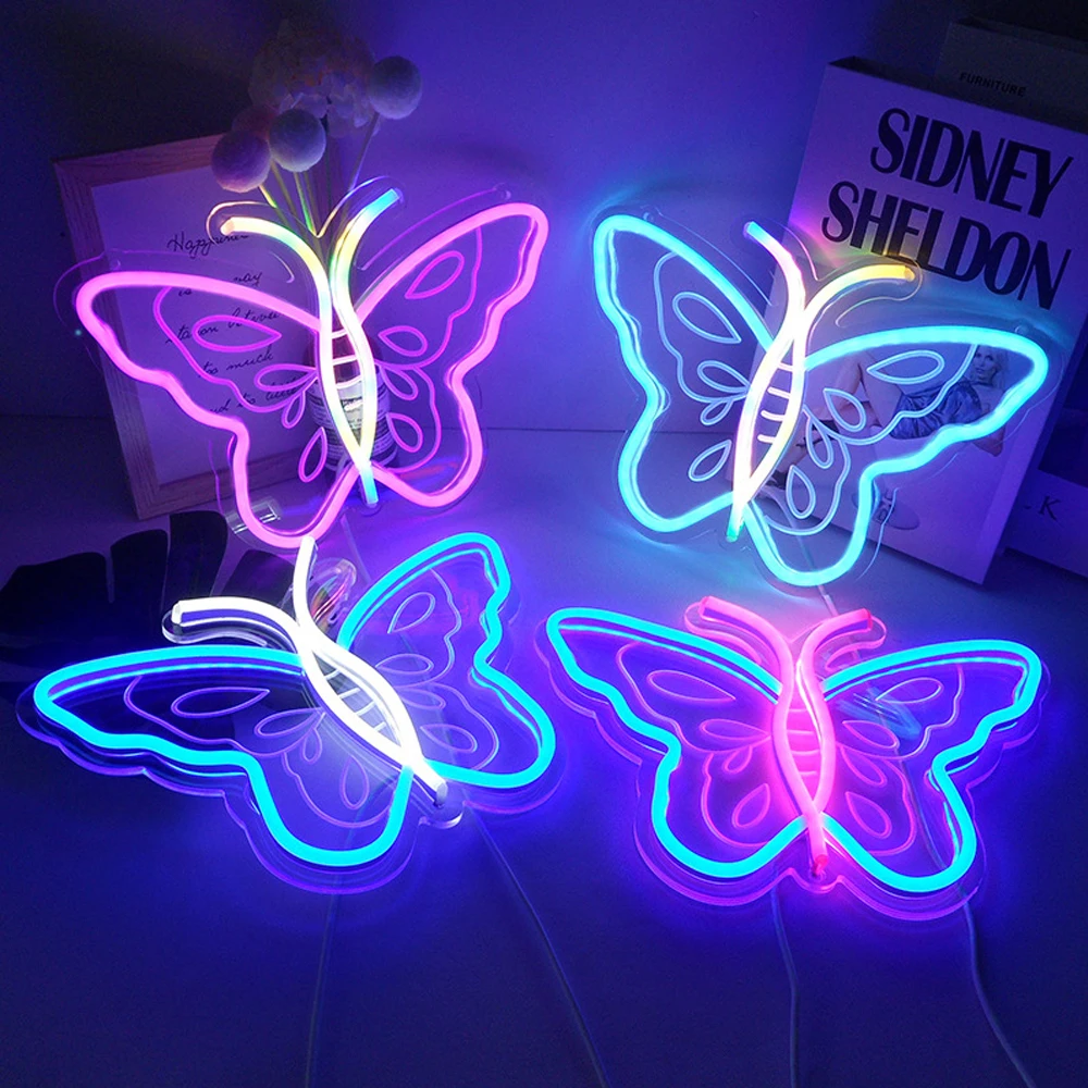 Wholesale Colored Dimmable Butterfly LED Neon Home Living Room Decor Background Lights Kids Night Lamps Wedding Birthday Gifts
Wholesale Colored Dimmable Butterfly LED Neon Home Living Room Decor Background Lights Kids Night Lamps Wedding Birthday Gifts