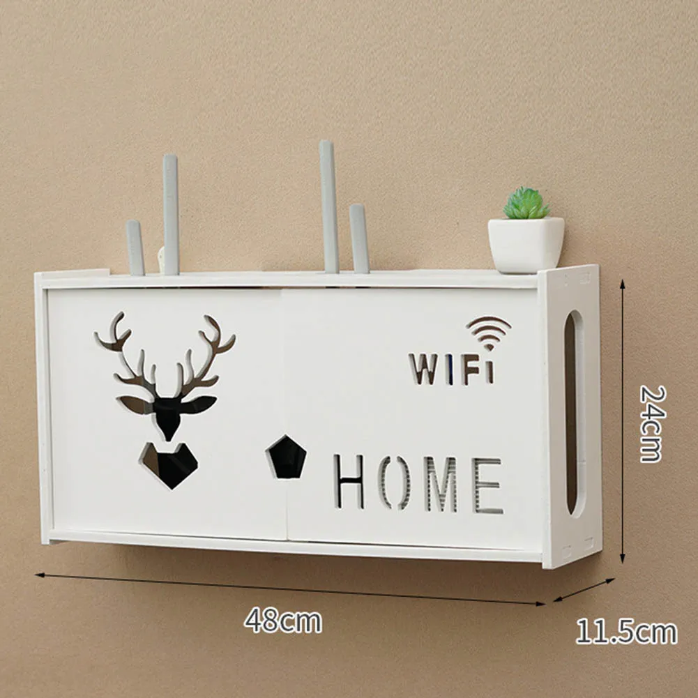 TV Accessories Router Rack WiFi Storage Box 48x24x11.5CM Decoration Large Living Room Plastic Material Wall-Mounted
TV Accessories Router Rack WiFi Storage Box 48x24x11.5CM Decoration Large Living Room Plastic Material Wall-Mounted