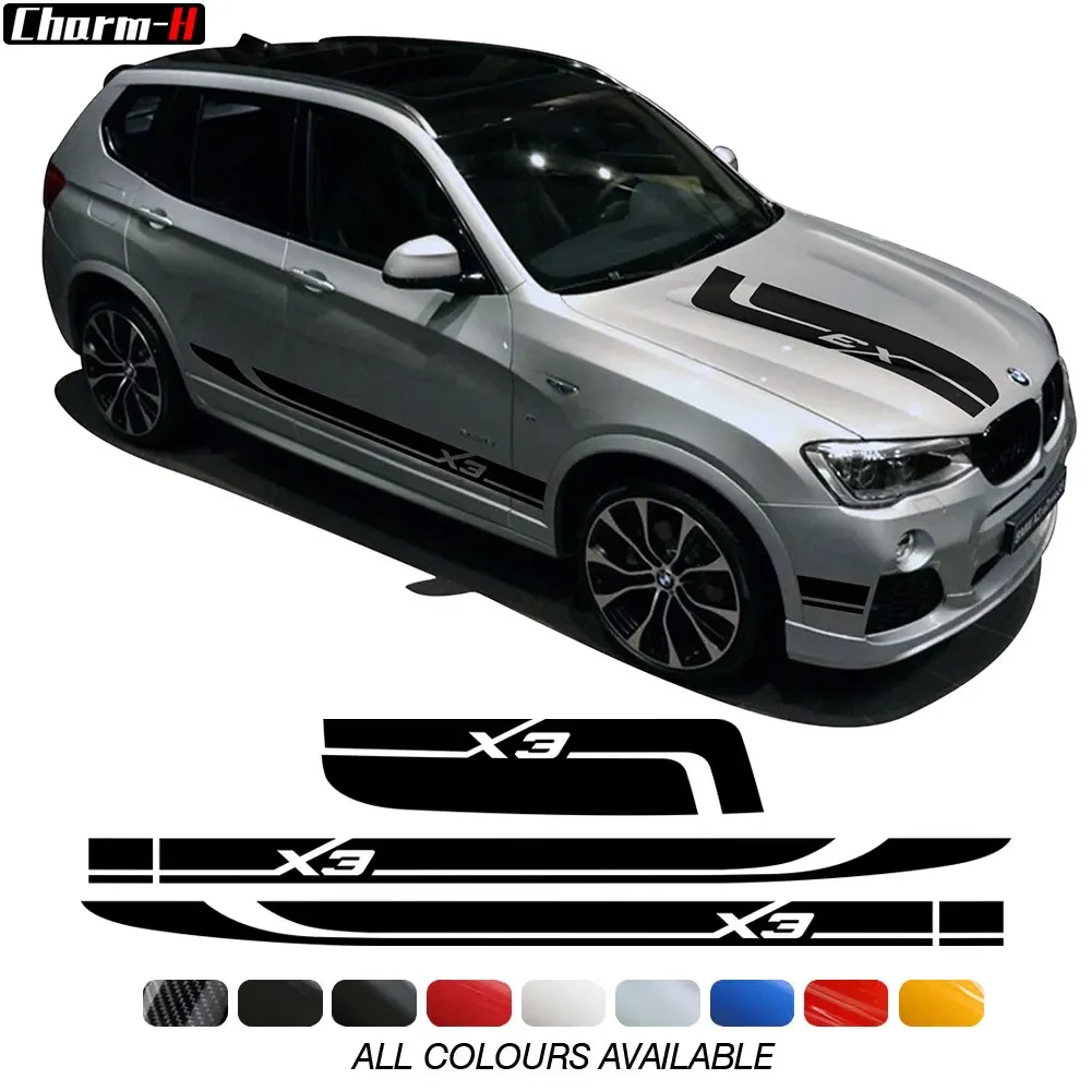 Car Styling Hood Cover Bonnet Sticker Graphic Side Stripes Skirt Vinyl Decor Decals for BMW X3 F25 2010-2016 Accessories
Car Styling Hood Cover Bonnet Sticker Graphic Side Stripes Skirt Vinyl Decor Decals for BMW X3 F25 2010-2016 Accessories