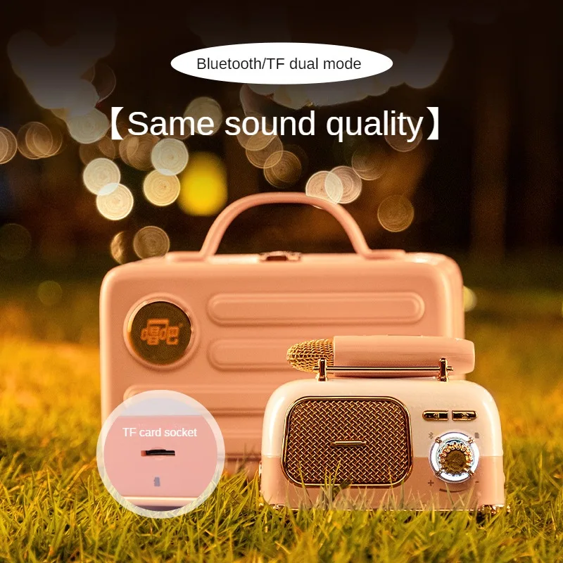 Sing Bar Dingding Bus Mini K Song Speaker L2 Bluetooth Wireless Microphone Audio Integrated Machine Outdoor Home KTV Audio
Sing Bar Dingding Bus Mini K Song Speaker L2 Bluetooth Wireless Microphone Audio Integrated Machine Outdoor Home KTV Audio