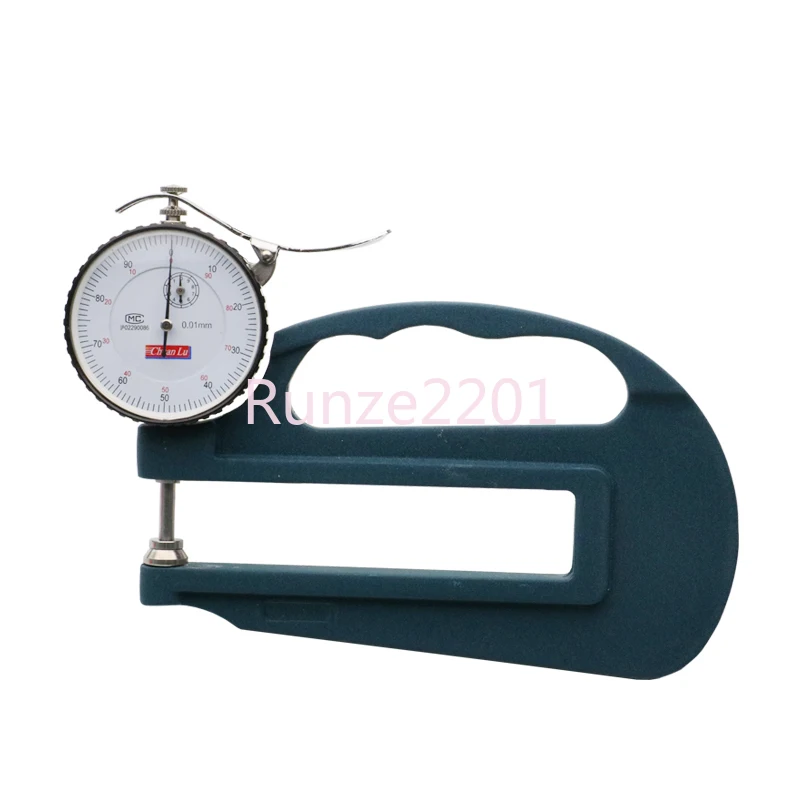 

Thickness Gauge H-Type Pointer Type Large Span Feeler Gauge Thickness Measuring Watch Thickness Gauge 0.01mm Throat Depth 120mm