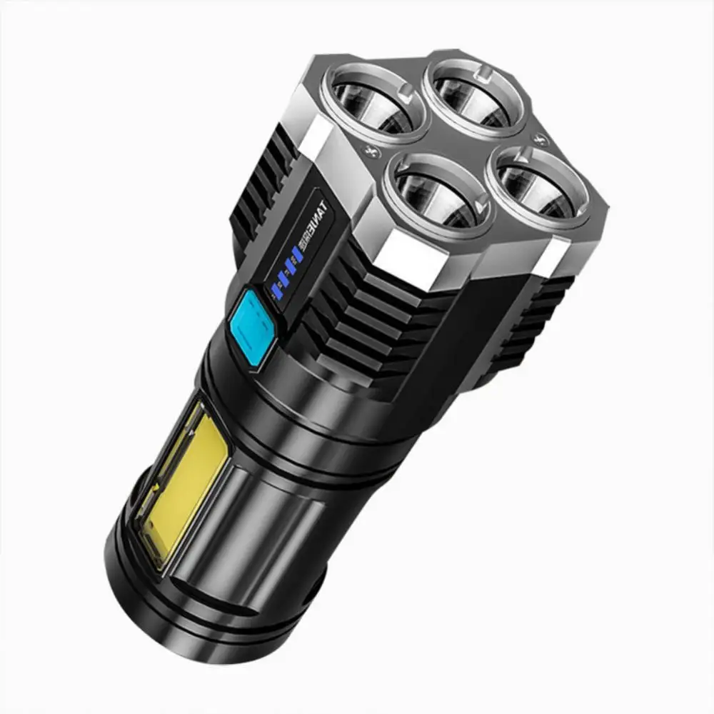 Фонарик высокой мощности, 4 светодиода, зарядка через USB, уличный портативный мини-фонарик, подсветка, тактическое освещение, монолитный блок светодиодов
Фонарик высокой мощности, 4 светодиода, зарядка через USB, уличный портативный мини-фонарик, подсветка, тактическое освещение, монолитный блок светодиодов