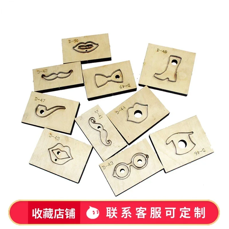 Pendant knife mold lip beard shoe cigarette pouch glasses bow tie handmade leather DIY personality
Pendant knife mold lip beard shoe cigarette pouch glasses bow tie handmade leather DIY personality