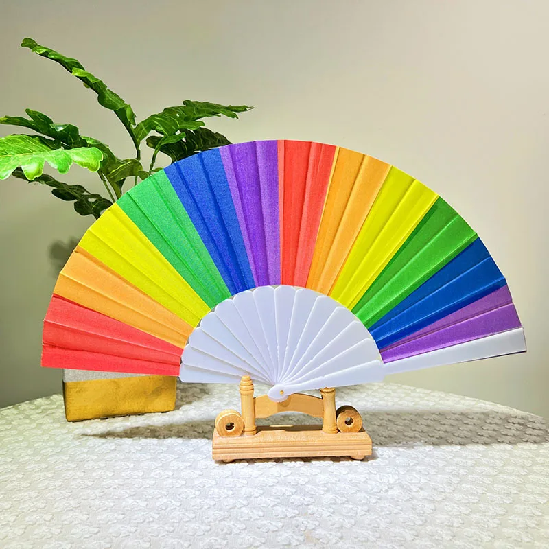 2PC Rainbow Handheld Folding Fan Spanish Adults/Children Dance Performance Rainbow Hand Fan Home Decor Props Craft Fans
2PC Rainbow Handheld Folding Fan Spanish Adults/Children Dance Performance Rainbow Hand Fan Home Decor Props Craft Fans