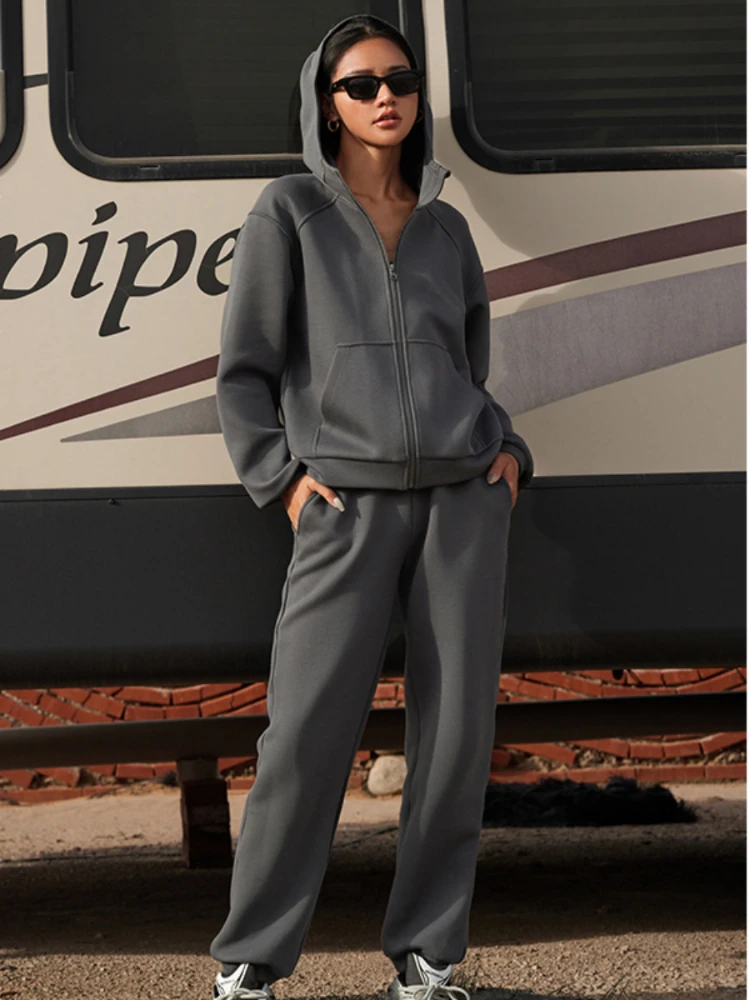 Casual Sports Suit Zipper Long-sleeve Cardigan Hoodie and Skinny Pants Two Piece Sets for Women 2023 Autumn Winter Clothes
Casual Sports Suit Zipper Long-sleeve Cardigan Hoodie and Skinny Pants Two Piece Sets for Women 2023 Autumn Winter Clothes