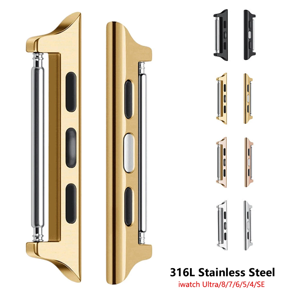 Adapter For Apple Watch Ultra 8 7 6 5 4 se 49mm 45mm 44mm 41mm 40mm band adaptor Stainless Steel Connector iWatch Accessories
Adapter For Apple Watch Ultra 8 7 6 5 4 se 49mm 45mm 44mm 41mm 40mm band adaptor Stainless Steel Connector iWatch Accessories