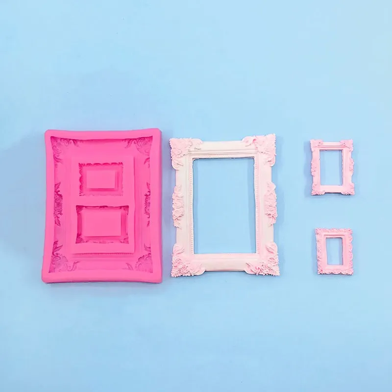 3D большая винтажная фоторамка Форма силиконовая форма для помадки шоколада аксессуары для торта инструмент для выпечки
3D большая винтажная фоторамка Форма силиконовая форма для помадки шоколада аксессуары для торта инструмент для выпечки