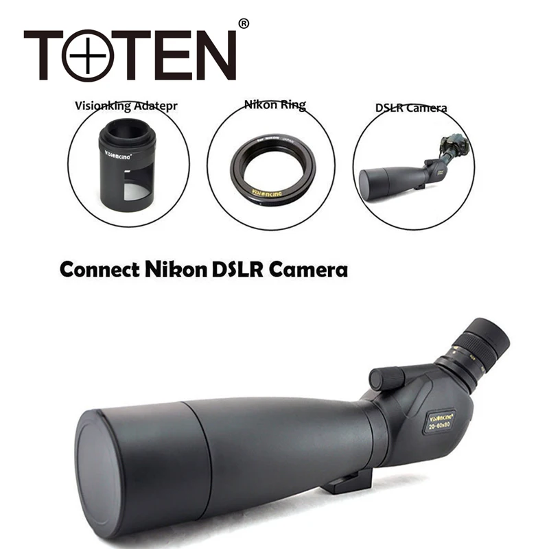 TOTEN 20-60x80 Professional Field Scope Spotting Scope Hunting Bird Observation Telescope Birdwatching Camping Supplies
TOTEN 20-60x80 Professional Field Scope Spotting Scope Hunting Bird Observation Telescope Birdwatching Camping Supplies