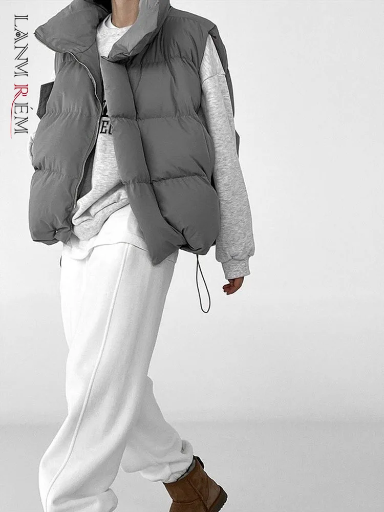 LANMREM Cotton Coat With Sleeveless Loose Padded Coats Female Stylish Short Length Solid Color Plaid Outwear 2024 Winter 2R8222
LANMREM Cotton Coat With Sleeveless Loose Padded Coats Female Stylish Short Length Solid Color Plaid Outwear 2024 Winter 2R8222
