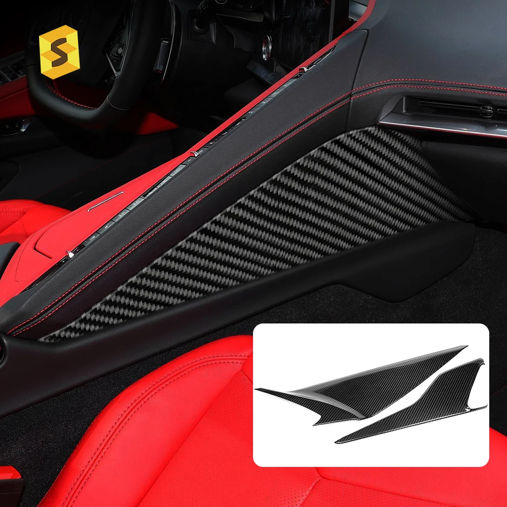 Carbon Fiber 2PCS Center Armrest Box Cover Dry Carbon Car Interior Accessories for Chevrolet Corvette C8 2020 Years Up
Carbon Fiber 2PCS Center Armrest Box Cover Dry Carbon Car Interior Accessories for Chevrolet Corvette C8 2020 Years Up