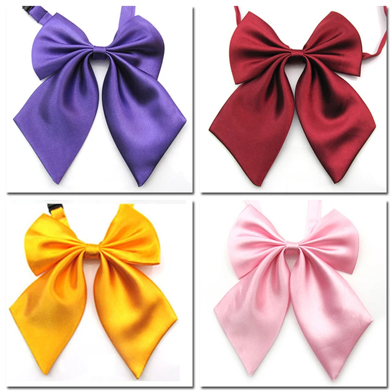 Ladies Solid Color Bow Tie Women Cravat Red Black Butterfly Bow Ties Female Girl Student Hotel Clerk Waitress Neck Wear Silk Tie
Ladies Solid Color Bow Tie Women Cravat Red Black Butterfly Bow Ties Female Girl Student Hotel Clerk Waitress Neck Wear Silk Tie