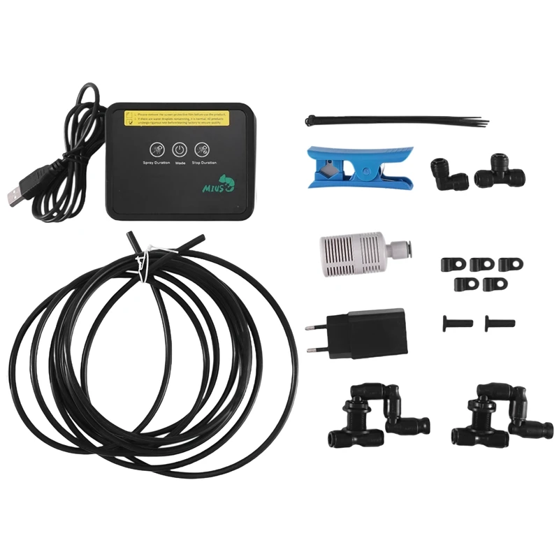 MIUS Intelligent Automatic Mist Spray System Set Electronic Timer LCD Screen Sprinkler Controller Terrarium Spraying Kit
MIUS Intelligent Automatic Mist Spray System Set Electronic Timer LCD Screen Sprinkler Controller Terrarium Spraying Kit