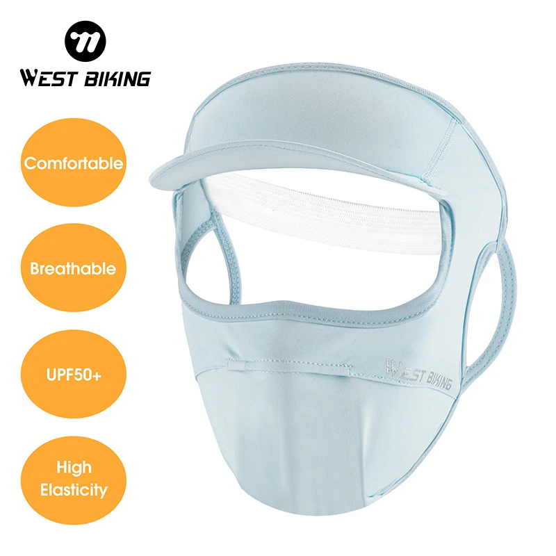 WEST BIKING Summer Cycling Cap Ice Silk Sunscreen Mask With Brim Breathable Sports Cool Face Cover Headwear Outdoor Bicycle Cap
WEST BIKING Summer Cycling Cap Ice Silk Sunscreen Mask With Brim Breathable Sports Cool Face Cover Headwear Outdoor Bicycle Cap