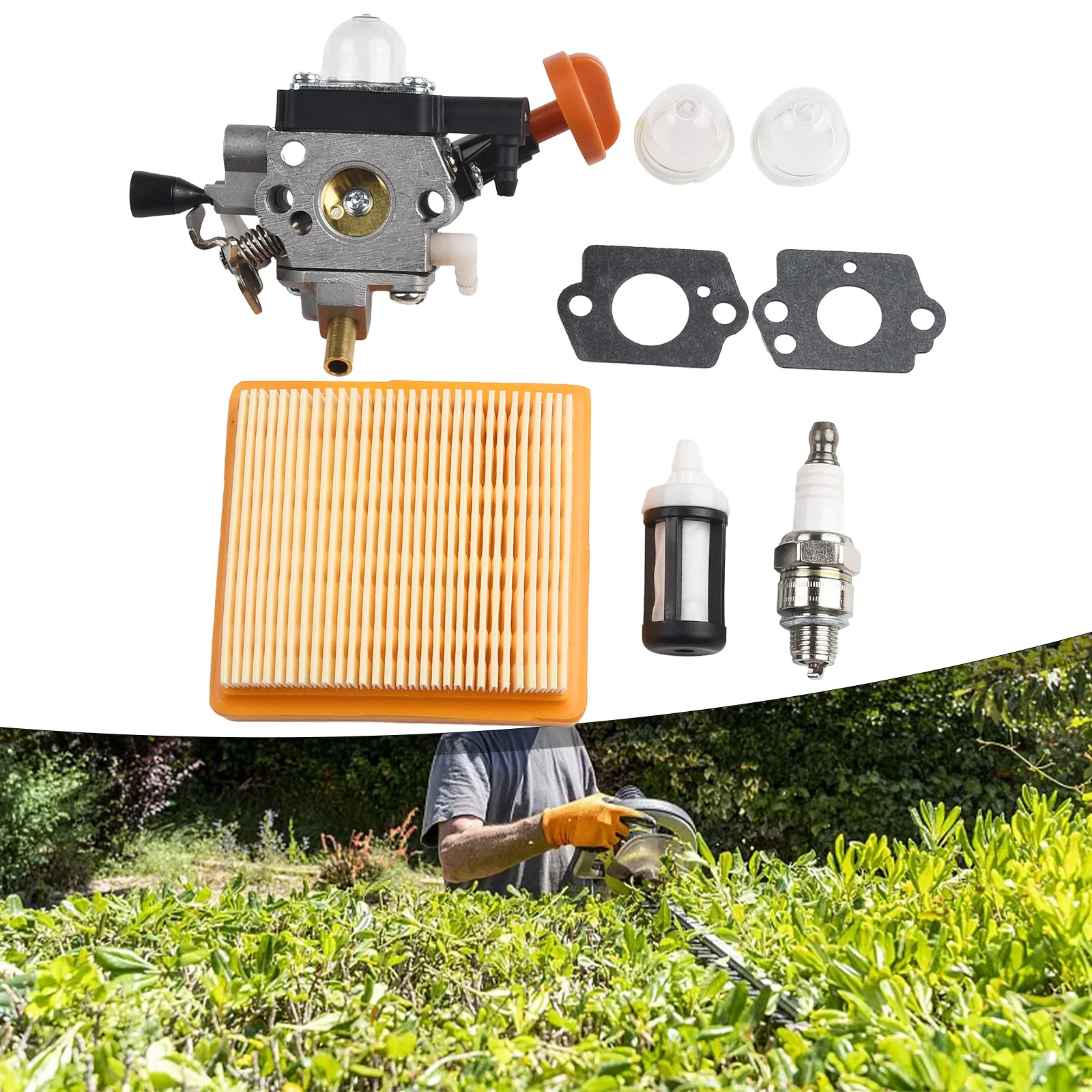 Комплект прокладок для топливных фильтров карбюратора для Stihl FS89 FS89R FS91 FS91R FS111 FS111R FS111RX, запчасти для триммера
Комплект прокладок для топливных фильтров карбюратора для Stihl FS89 FS89R FS91 FS91R FS111 FS111R FS111RX, запчасти для триммера