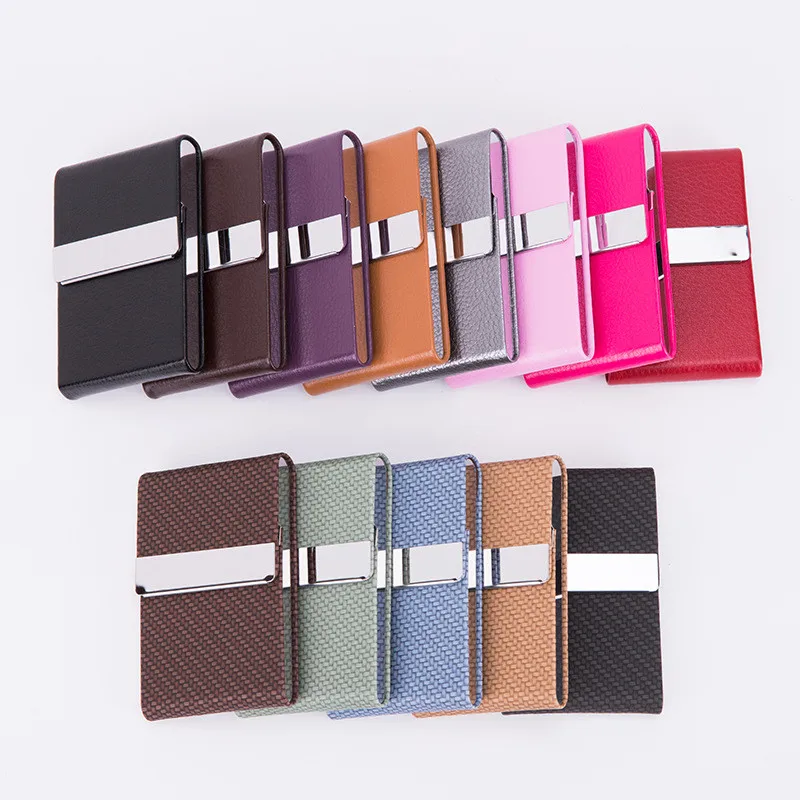 

Cigar Cigarette Case Multiple Color Tobacco Holder Pocket Box Storage Container Stainless Steel PU Card Smoking Case Accessories