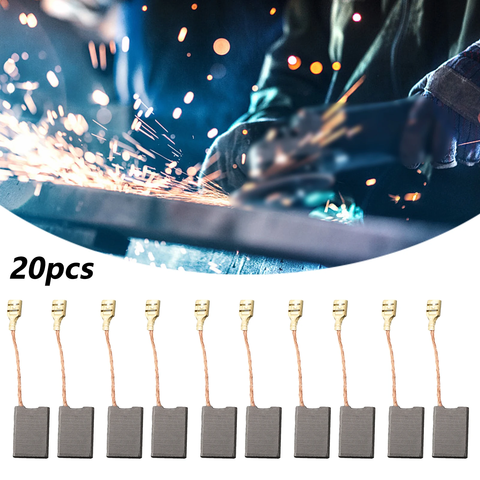 10/20pcs Carbon Brushes 6.3×16×22mm For GWS 20-230 H Angle Grinder Mechanical Power Transmission Power Tool Parts Accessories
10/20pcs Carbon Brushes 6.3×16×22mm For GWS 20-230 H Angle Grinder Mechanical Power Transmission Power Tool Parts Accessories