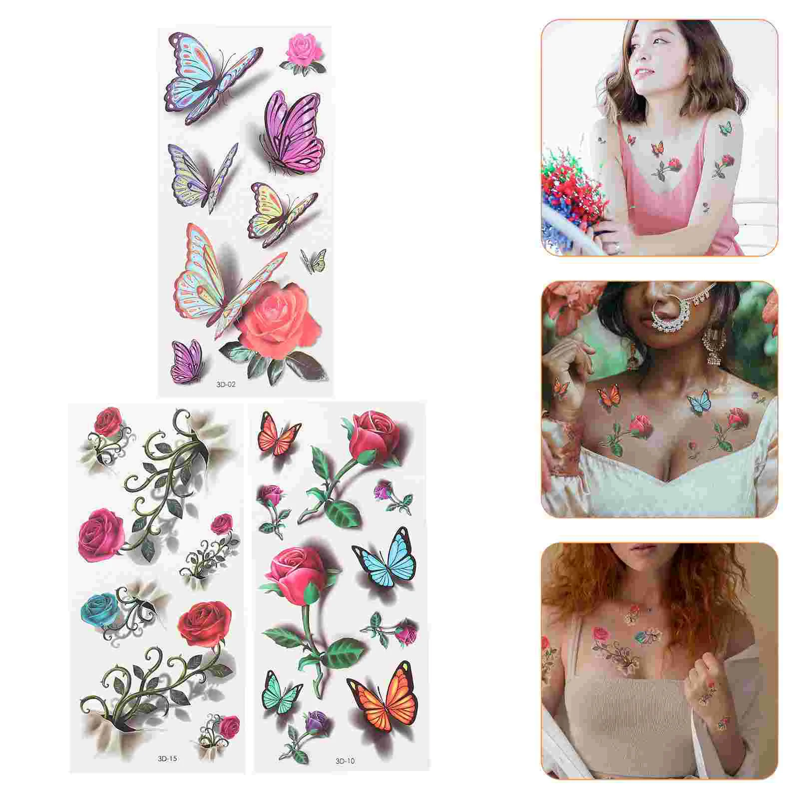 9 Sheets 3d Waterproof Temporary Tattoos For Women Decorative Tattoos Tattooing Temporary Tattoos For Womens Three-dimensional
9 Sheets 3d Waterproof Temporary Tattoos For Women Decorative Tattoos Tattooing Temporary Tattoos For Womens Three-dimensional