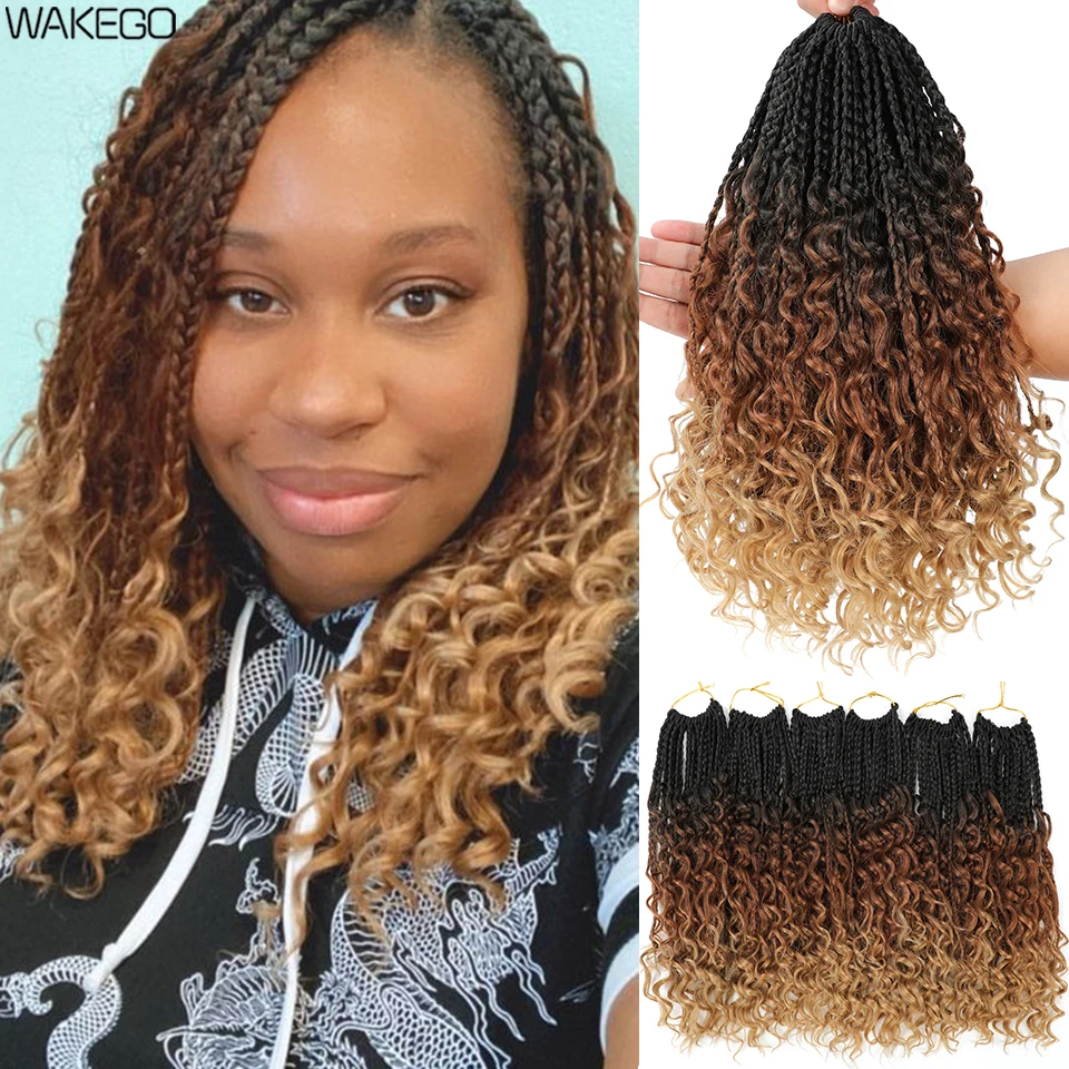 Goddess Box Braids Crochet Hair 14 Inch 3S Wavy Ombre Box Braids Crochet Hair Pre Looped Curly Ends Bohemian Box Braiding Hair
Goddess Box Braids Crochet Hair 14 Inch 3S Wavy Ombre Box Braids Crochet Hair Pre Looped Curly Ends Bohemian Box Braiding Hair