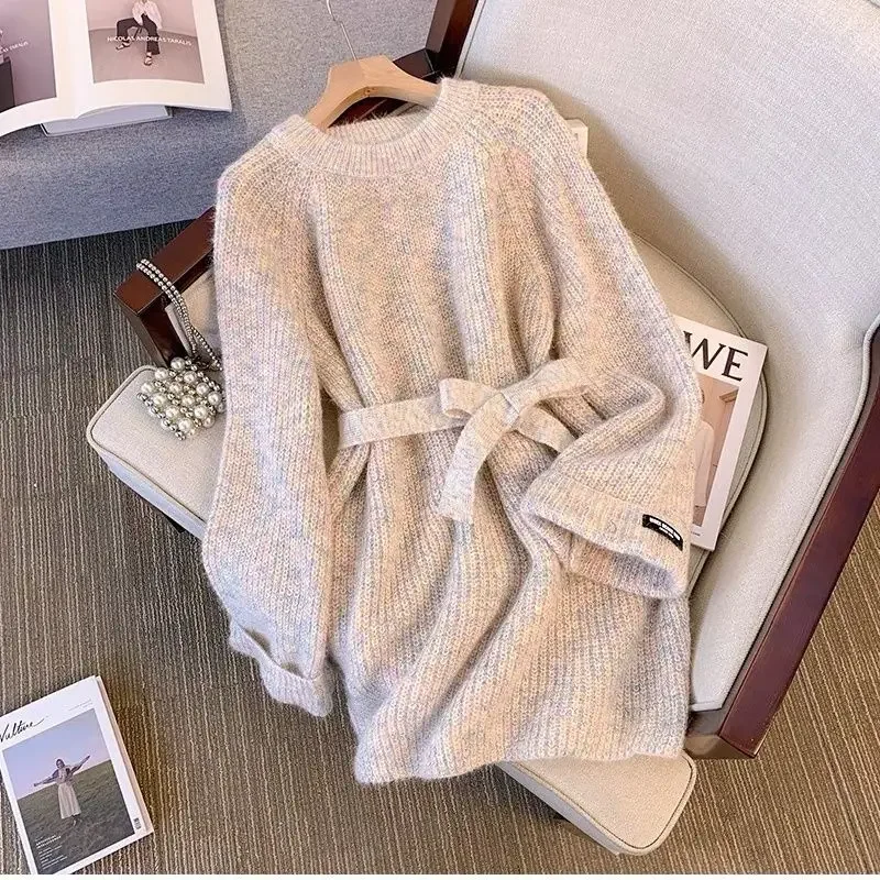Long Women's Sweater Apricot Knit Tops for Woman Pink Pullovers Round O Neck Autumn Winter 2023 Jersey Clothing Korean Style
Long Women's Sweater Apricot Knit Tops for Woman Pink Pullovers Round O Neck Autumn Winter 2023 Jersey Clothing Korean Style