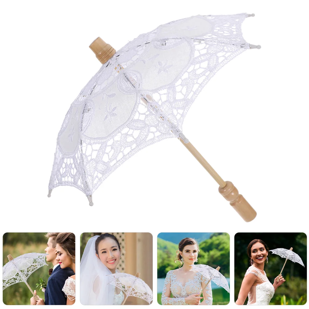 Umbrella Lace Parasol Vintage White Wedding Handle Decorative Bride Umbrellas Tea Party Bridal Miss
Umbrella Lace Parasol Vintage White Wedding Handle Decorative Bride Umbrellas Tea Party Bridal Miss