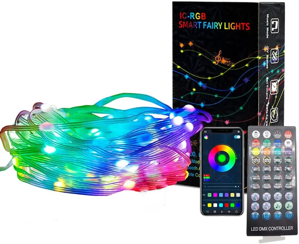 WS2812 LED String Light Smart Bluetooth App Control Waterproof Outdoor Fairy Light For Christmas Holiday Party Birthday Decor 5V
WS2812 LED String Light Smart Bluetooth App Control Waterproof Outdoor Fairy Light For Christmas Holiday Party Birthday Decor 5V
