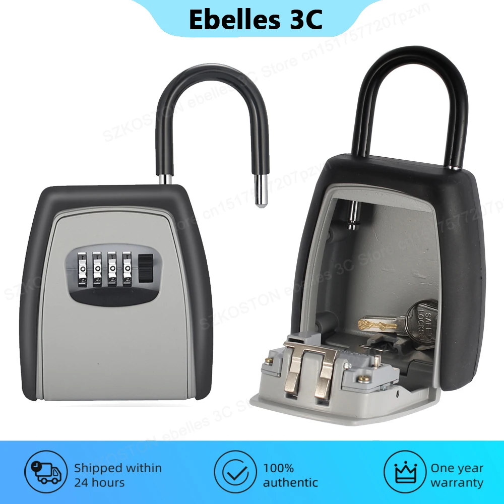 Outdoor Key Box Password Safe Box for House Apartment Waterproof Metal Key Storage Lock 4 Digit Combination Security Protection
Outdoor Key Box Password Safe Box for House Apartment Waterproof Metal Key Storage Lock 4 Digit Combination Security Protection