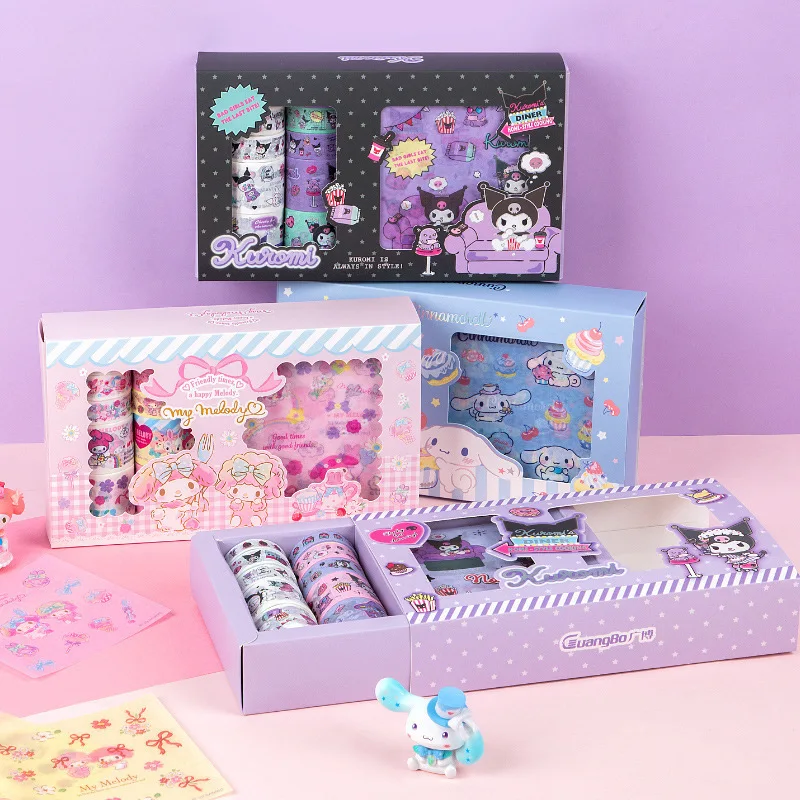 2023 New Sanrio Sticker Tape Set Gift Box Ledger Material Decoration DIY Water Bottle Suitcase Waterproof Ledger Sticker
2023 New Sanrio Sticker Tape Set Gift Box Ledger Material Decoration DIY Water Bottle Suitcase Waterproof Ledger Sticker