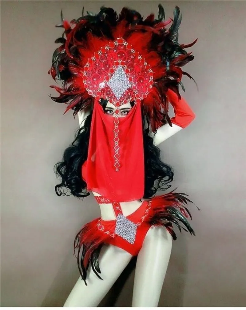Bar DS Performance Nightclub Sexy GOGO Ling Dance Series Personal Feather Bikini Exotic Set
Bar DS Performance Nightclub Sexy GOGO Ling Dance Series Personal Feather Bikini Exotic Set