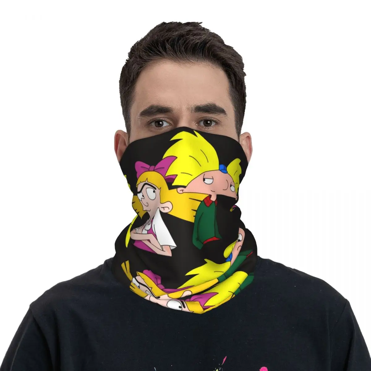 Unisex Hey Arnold Cartoon Bandana Merch Neck Gaiter Printed Arnold and Helga Mask Scarf Outdoor Sports Suit for All Season
Unisex Hey Arnold Cartoon Bandana Merch Neck Gaiter Printed Arnold and Helga Mask Scarf Outdoor Sports Suit for All Season