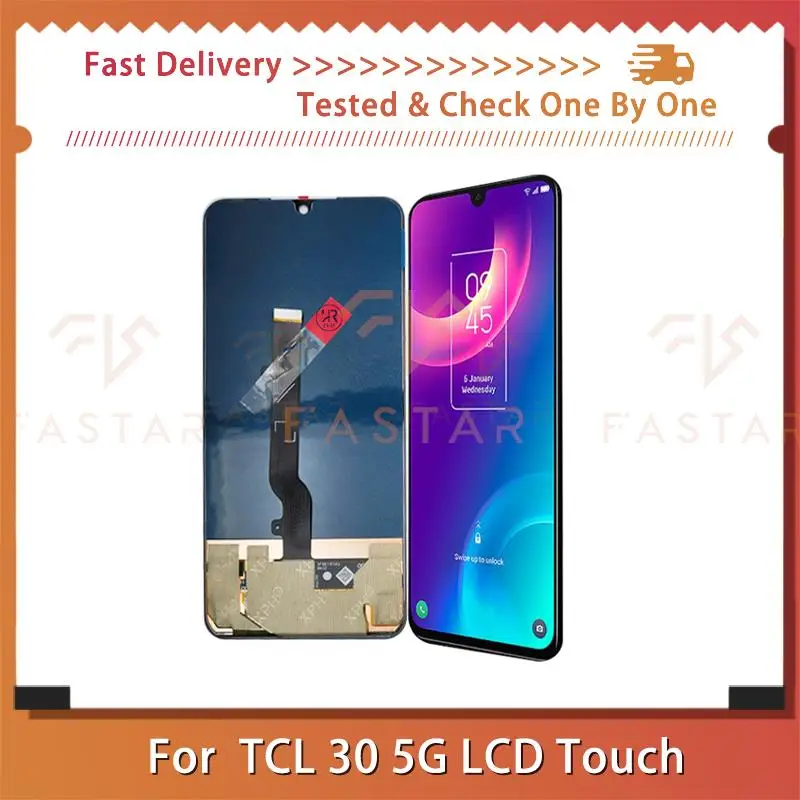 

TCL 30 5G 6.7"Amoled For TCL 30 5G LCD T676K T676J lcd Display Touch screen Digititizer Assembly Replacement TCL 30 5G screen