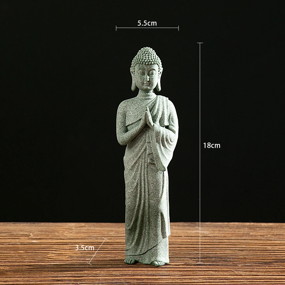 Ornaments Buddha 3.5x5.5x18cm Drift Garden Indoor Outdoor Sandstone Resin Standing Statue High Quality Material
Ornaments Buddha 3.5x5.5x18cm Drift Garden Indoor Outdoor Sandstone Resin Standing Statue High Quality Material