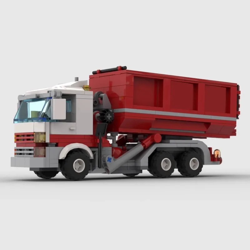 

MOC-94056 Red Truck City Cars Idea moc Building Blocks Bricks Racing Technique Creative DIY Assemble Model Set