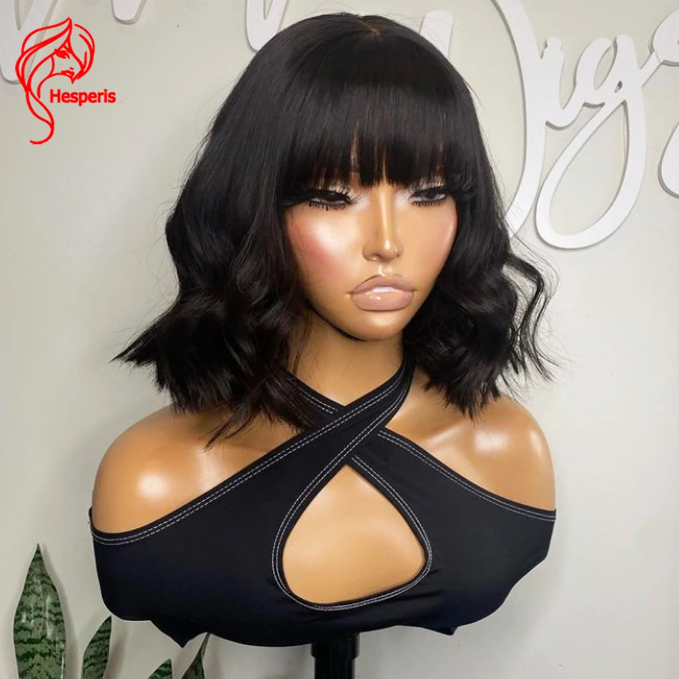 Hesperis Body Wave Short Bob Cut Wig Remy Brazilian Hair Scalp Top Full Machine Made Wig Human Hair 200 Density Bang Wigs
Hesperis Body Wave Short Bob Cut Wig Remy Brazilian Hair Scalp Top Full Machine Made Wig Human Hair 200 Density Bang Wigs