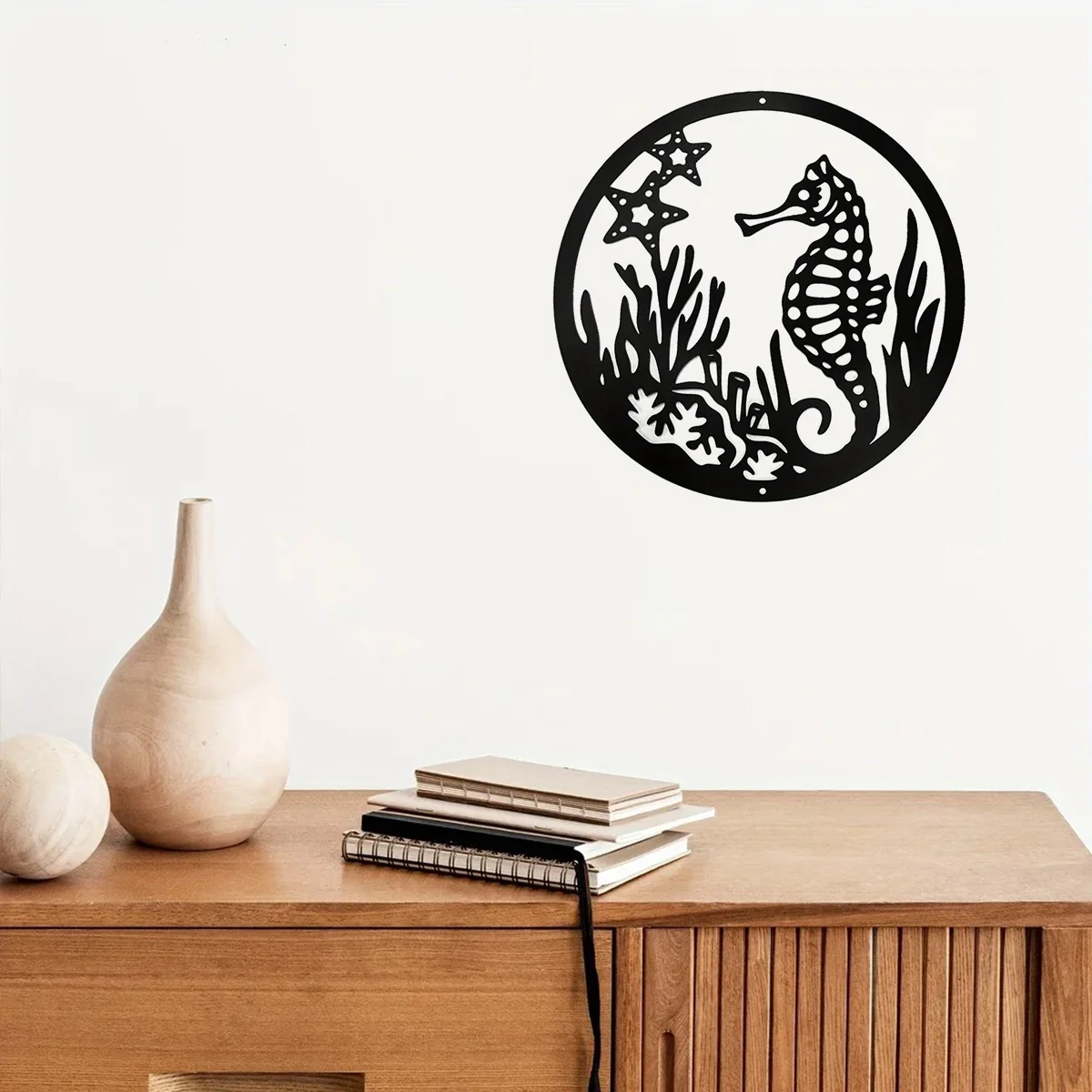 

metal iron CIFBUY Metal Art Seahorse Sea Life Wall Hanging Decor,room Decoration Great for Bathroom Kitchen or Patio Home Decora